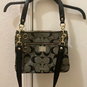 Coach Black and Gold Crossbody Bag